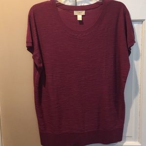 Loft short sleeve knit top